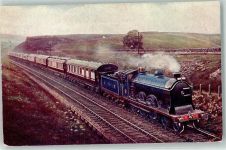 Glasgow West Coast Express Eisenbahnzug