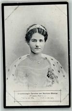Großherzogin Caroline von Sachsen-Weimar Adel Sa. Mein. 1905