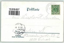 98599 O6083 Brotterode 1897 Lithographie Gruss vom Inselberg Wasserfall Thorstein Blumen Eichhörnchen