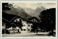 82467 W8100 Garmisch Foto AK Gasthaus Kainzenfranz