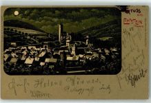 65817 W6239 Eppstein , Taunus 1900 Lithographie / Mondschein Burg Eppstein Vollmond