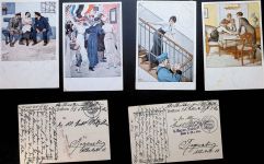 Lot mit 12 AK Künstlerkarte Wennerberg, B. Kleinposten bis 20