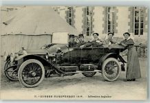 Englische Krankenschwestern Militär Fahrzeug Militär Frankreich