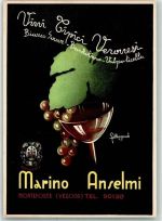 Monteforte d'Alpone Marino Anselmi Vini Cipici Veronesi Wein Künstlerkarte