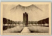 W7580 Bühl , Baden Das 4. Unterelsäss. Inf.Regt. Nr. 143 - Baustein Kriegerdenkmal Künstlerkarte