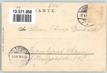 64658 W6145 Lindenfels , Odenw 1906 - Hotel zur Harfe Garten