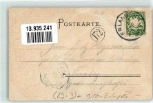 91052 W8520 Erlangen 1900 Gebrauchsspuren Prägedruck Orangerie Wappen