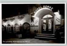 76332 W7506 Bad Herrenalb - Hotel Sonne Schwarzwald-Stube Nachtaufnahme