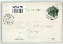 99423 O5300 Weimar , Thür 1898 Gebrauchsspuren Schloss Goethe Schiller Denkmal Carl August Denkmal An der Ilm Lithographie