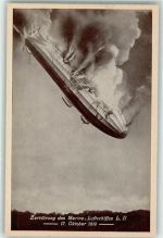 Zerstörung des Marine Luftschiffes L II AK Zeppelin