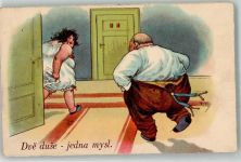 Humor Zwei Seelen ein Sinn BP Nr.10046 Thiele, Arthur Künstlerkarte