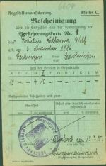 W6600 Brebach-Fechingen Angestelltenversicherung Bescheinigung über die Endzahlen aus der Aufrechnung Versicherung KEINE AK