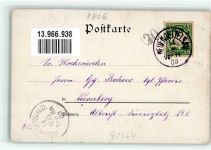 91564 W8806 Neuendettelsau 1900 Lithographie Diakonissen-Mutterhaus St. Laurentius-Kirche Pfarrhaus
