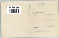 95444 W8580 Bayreuth Privatfoto AK Geschäft Emil Wolsdorff Emailleschild Eis Palast Ort handschriftlich