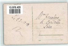 57400 Sarrebourg Saarburg 1918 - Französ. Vorstadt Geschäft Möbel Bickart Geschäft Confection Elias Weil Briefmarke Bildseite