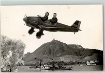 Propellerflugzeug D.1214 Raddampfer Fotomontage