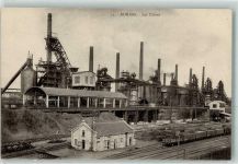 57120 Rombas - Les Usines Werk Fabrik Schornstein Eisenbahn