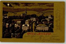08645 O9933 Bad Elster 1899 Lithographie Mondschein