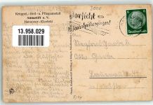 30159 W3000 Kleefeld Foto AK Pflegeheim Annastift Korbmacherei