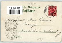 61231 W6350 Bad Nauheim 1897 Lithographie Kurhaus Sprudel