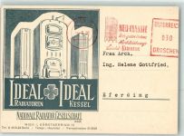 Wien 1. Bezirk, Innere Stadt Iddeal Ideal Radiatoren Kessel NAtionale Gesellschaft Kleeblatt Technik Ganzsache