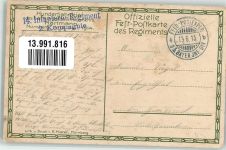 W8500 Nürnberg 14. Infanterie Regiment - Wache anno 1851 Uniform Hoffmann, A. 1915 Lithographie / Künstlerkarte