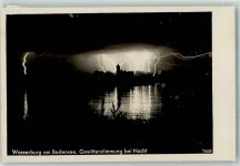 88142 W8992 Wasserburg Bodensee - Gewitterstimmung bei Nacht