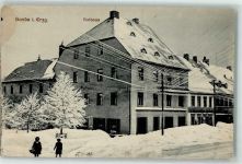 09619 O9215 Sayda - Rathaus Kinder Winter