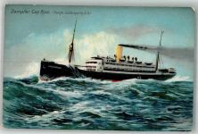 Dampfer Cap Roco ( Hamburg Südamerika D.G. ) Heliocolorkarte Zieher, Ottmar Dampfer 1912
