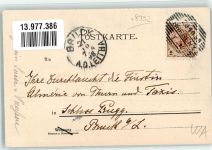 88142 W8992 Wasserburg Bodensee 1898 Lithographie sign. Biese C. Schloss Montfort