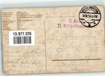 W2940 Wilhelmshaven S,M. Linienschiff Thüringen Dampfpinasse Technik: Rückseite Ort lt. Stempel Marine WK I 1914