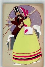 Schablonenmalerei Biedermeier Stil Handgemalt