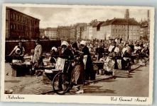 Kopenhagen København 1939 Foto AK Marktszene Hafen
