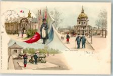 75000 Paris 1904 Lithographie Napoleon Kirche Les Invaldides Kanone