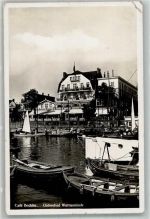 18055 O2540 Warnemünde 1942 Gebrauchsspuren Feldpost WK II Cafe Bechlin