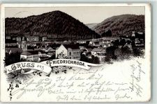 99894 O5804 Friedrichroda 1899 Lithographie