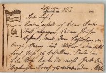 Deutsch-Türkische Freundschaft WK I Handgemalt 1916