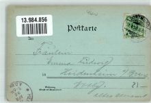 44135 W4600 Dortmund 1898 Lithographie Rathaus Kaiser Wilhelm Denkmal Königin Luisen Denkmal