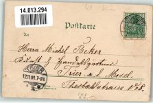 47051 W4100 Ruhrort 1901 Gebrauchsspuren Lithographie Zieher Ottmar
