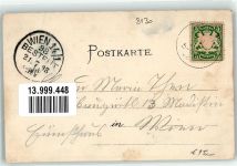 82335 W8137 Berg , Starnberger See 1898 Lithographie Bismarck Denkmal Rottmannshöhe