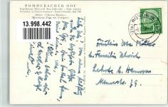 32339 W4992 Espelkamp 1958 Foto AK Pension Gasthaus Pommerscher Hof