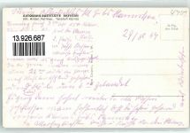 59063 W4700 Rhynern - Autobahn-Raststätte Rhynern Gastraum Verkaustresen Brezel-VW Käfer