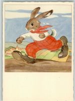 Ostern Hase vermenschlicht Verlag Josef Müller Nr. 5710 Bohatta-Morpurgo, I.