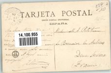 Valencia 1910 Foto AK Palacio del Marques de dos Aguas Marke bildseitig