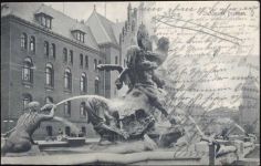 20095 W2000 Hamburg 1904 - Hamburg-Altona, Stuhlmann Brunnen, Wasserspeier,M. Glückstadt & Münden