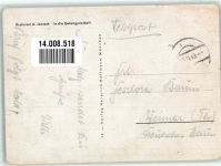 sign. Prof. A. Janesch - In Gefangenschaft Verlag Heinrich Hoffmann Feldpoststempel WK II Kriegsgefangener 1943 Gebrauchsspuren