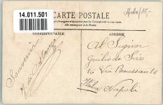 St. Louis 1910 Foto AK Place du Gouvernement Briefmarke bildseitig