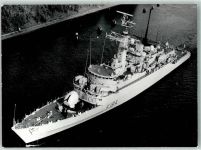 Kriegsschiff, HMS -Ardent- on visit Marine