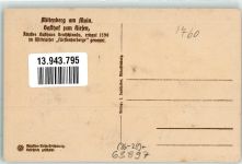 63897 W8760 Miltenberg Künstlersteindruck Gasthaus zum Riesen erbaut 1590 Mittelalter Fürstenherberge