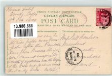 Kandy 1909 Foto AK Tracht Ort lt. Stempel
